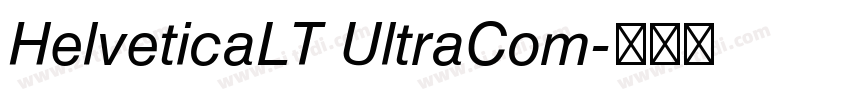 HelveticaLT UltraCom字体转换